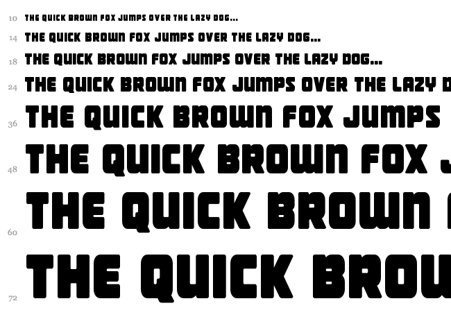 Victory Comics font waterfall