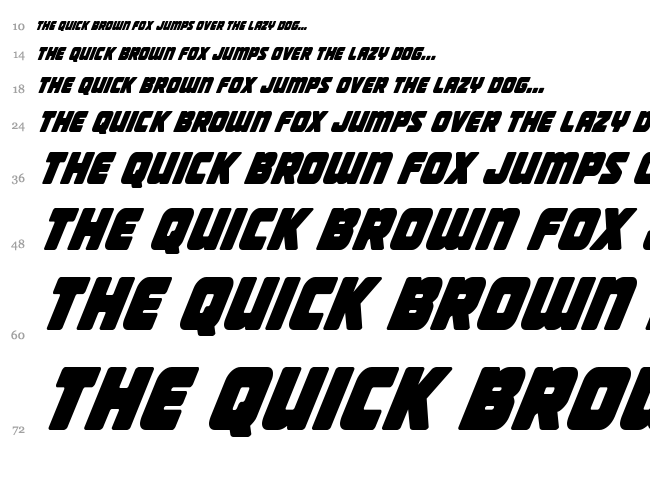 Victory Comics font waterfall