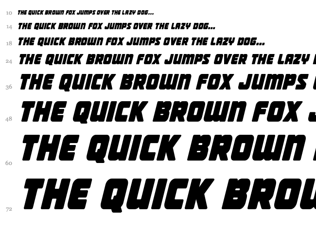 Victory Comics font waterfall