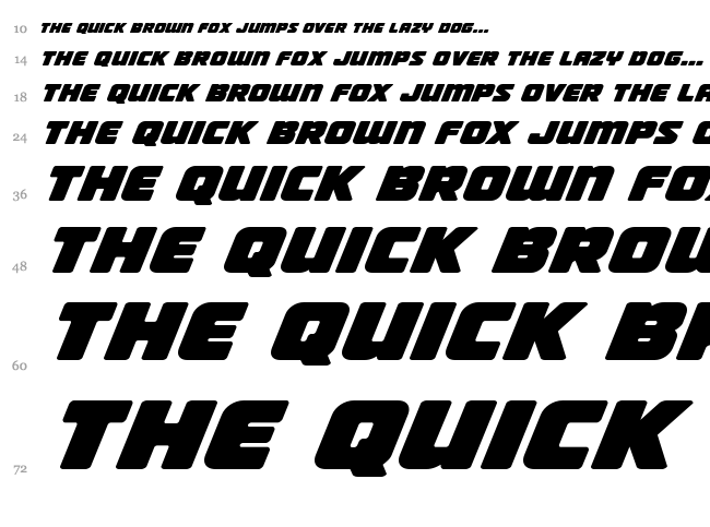 Victory Comics font waterfall