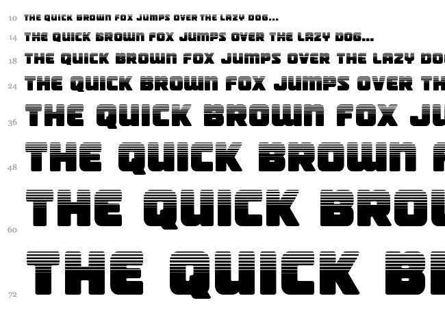 Victory Comics font waterfall
