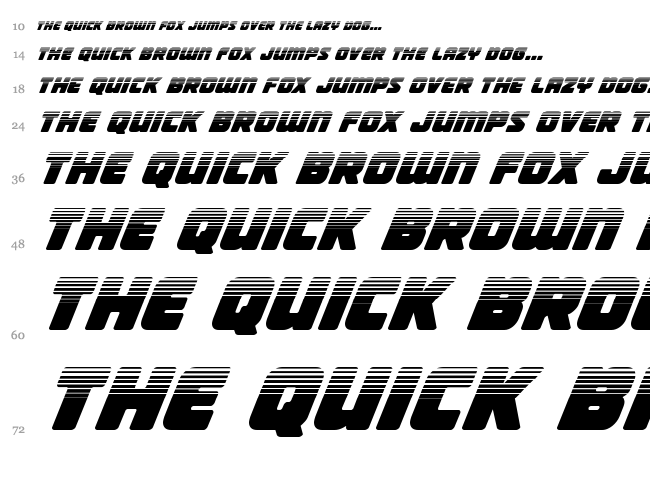 Victory Comics font waterfall