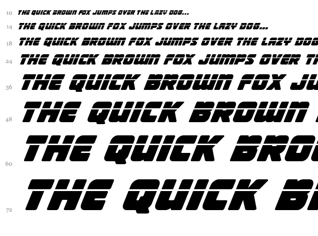 Victory Comics font waterfall