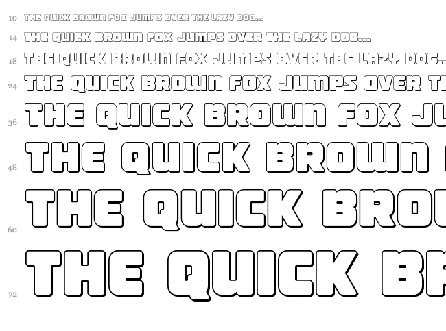 Victory Comics font waterfall