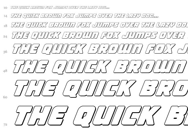 Victory Comics font waterfall