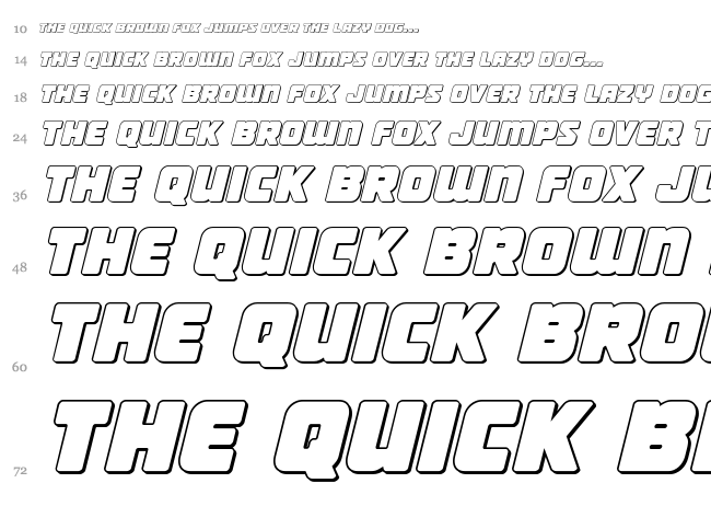 Victory Comics font waterfall