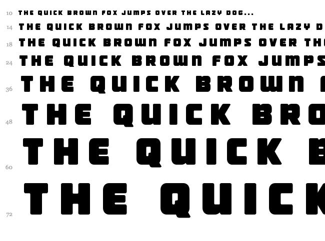 Victory Comics font waterfall