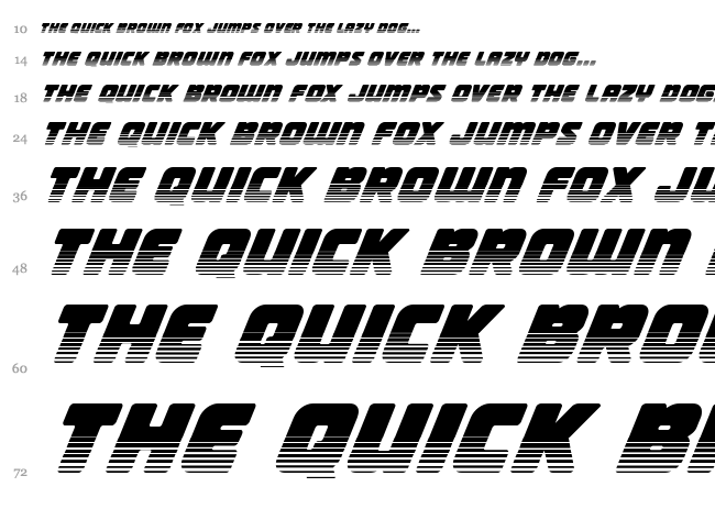 Victory Comics font waterfall