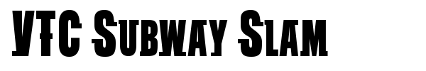 VTC Subway Slam font