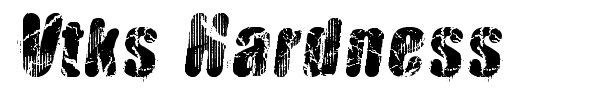 Vtks Hardness font