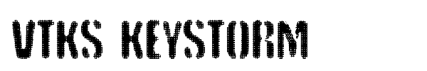 VTKS Keystorm font