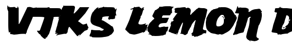 Vtks Lemon Drop font