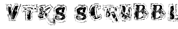 VTKS Scrubbled font