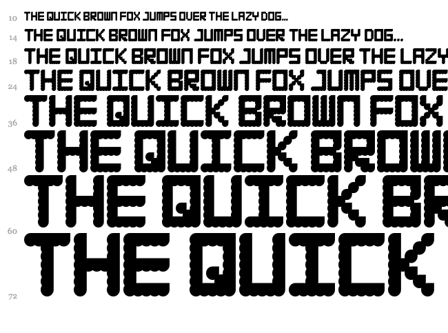 Waffleboy font waterfall