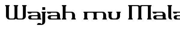 Wajah mu Malaikat font