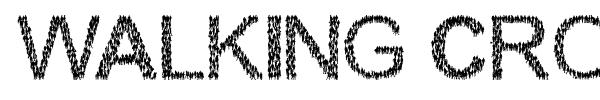 Walking Crowd font