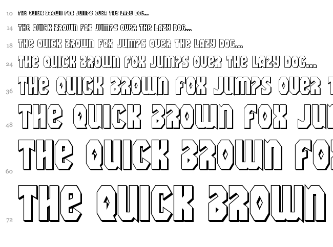 Warrior Nation font waterfall