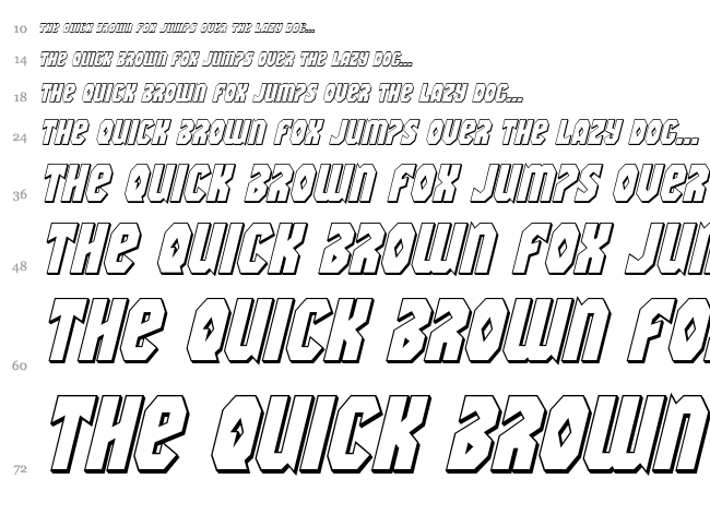 Warrior Nation font waterfall