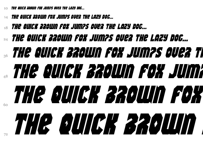Warrior Nation font waterfall