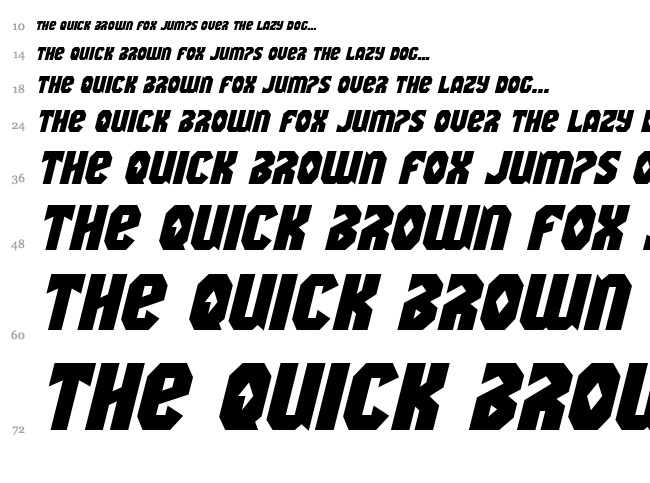 Warrior Nation font waterfall