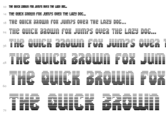 Warrior Nation font waterfall