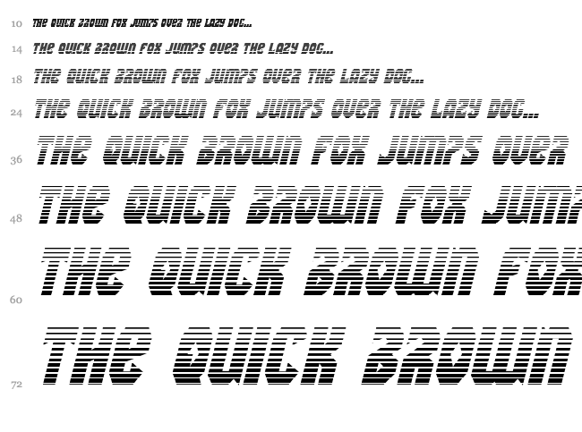 Warrior Nation font waterfall
