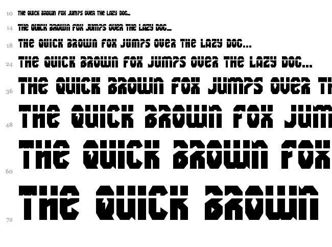 Warrior Nation font waterfall