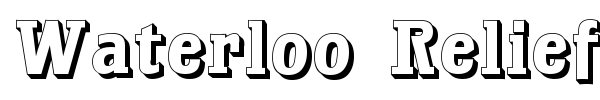 Waterloo Relief font