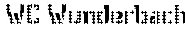 WC Wunderbach Perfo Bta font
