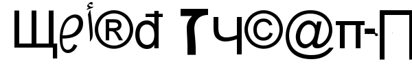 Weird Tucan-Noobs from Saint Seson font