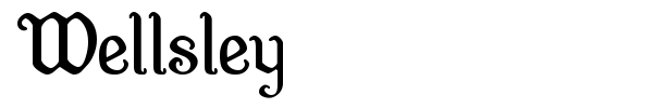 Wellsley font preview