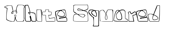 White Squared font