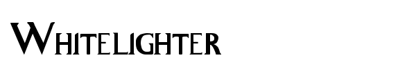 Whitelighter font