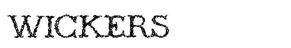 Wickers font