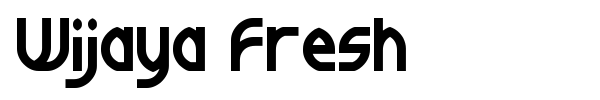 Wijaya Fresh font