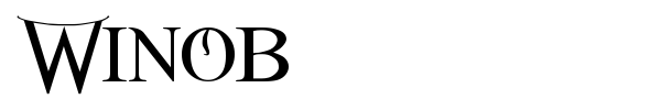 Winob font
