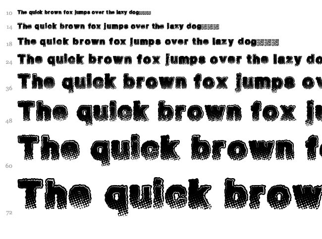 Witches Brew font waterfall