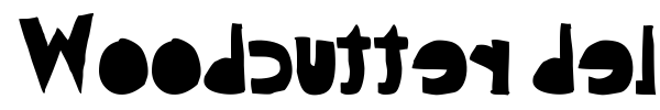 Woodcutter del reves font