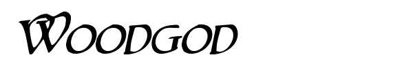 Woodgod font