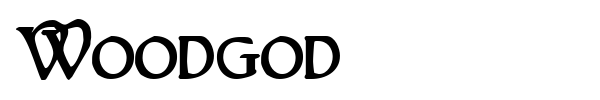 Woodgod font preview