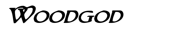 Woodgod font preview