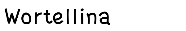 Wortellina font