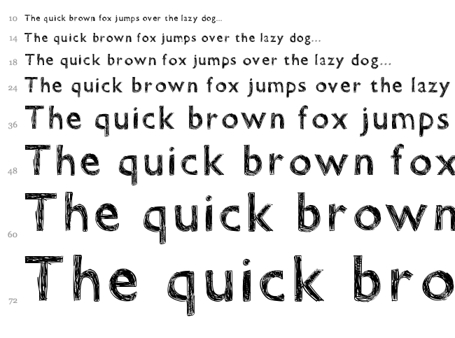 WS Dora Smooch font waterfall