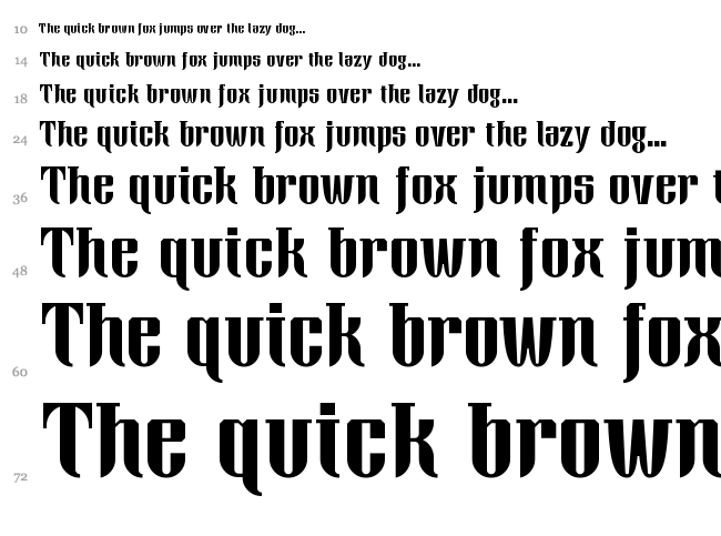 Xacose font waterfall