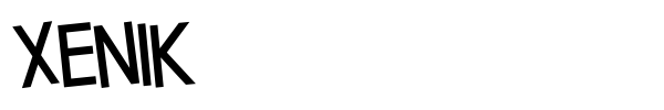 Xenik font