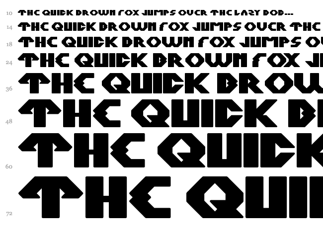 Xerxes font waterfall