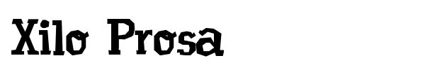 Xilo Prosa font