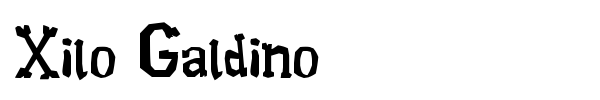 Xilo Galdino font