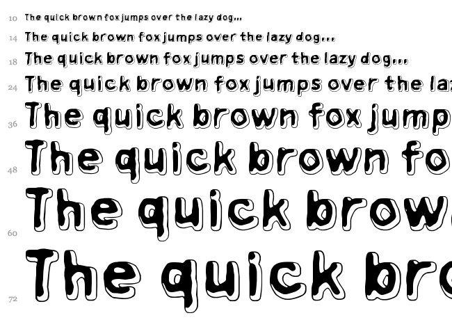 Xsderminatoer font waterfall