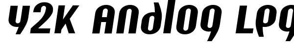 Y2K Analog Legacy font